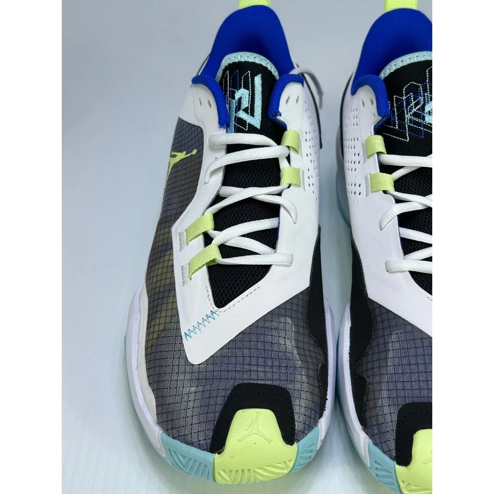 Jordan One Take 4 Mens Basketball Shoes Black White Electric Green DO7193-003